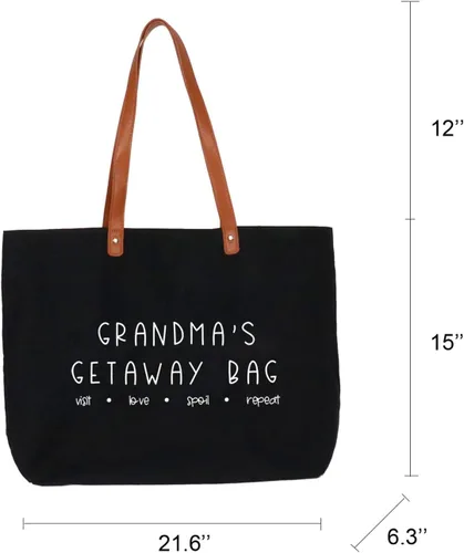 Miniatura 4 de Lamyba Bolsa de mano para la abuela - Regalo perfecto de cumpleaños para la abuela
