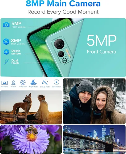 Miniatura 5 de Ulefone Teléfonos celulares desbloqueados, Note 14 Android 12 teléfonos inteligentes desbloqueados, batería masiva de 4500 mAh, 7 GB + 16 GB
