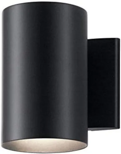 Miniatura 8 de Kichler Cylinders - Aplique de pared para exteriores de 12 pulgadas en negro, lámpara de pared exterior de 2 luces, accesorio cilíndrico