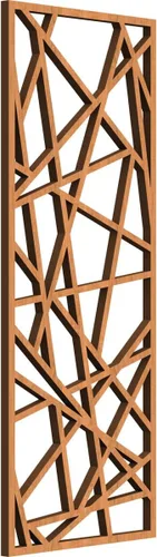 Miniatura 53 de Conway Paneles de pared decorativos de madera con calado, 9 3/8 pulgadas de ancho x 24 3/8 pulgadas de alto x 1/4 de alto, aliso