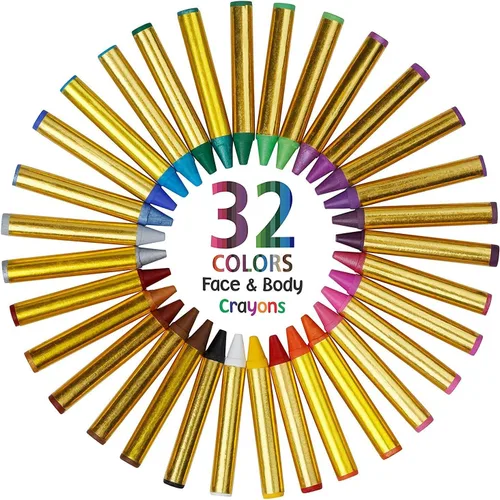 Miniatura 8 de Dress Up America 12 colores de crayones para dibujar en rostro y cuerpo. Seguro y no tóxicos, 1, Multicolor