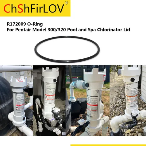 Miniatura 9 de R172009 O-283 - Junta tórica de tapa de clorador para clorador Pentair Rainbow Chlorinator 300 y 320 piezas de repuesto (2 unidades) + grasa