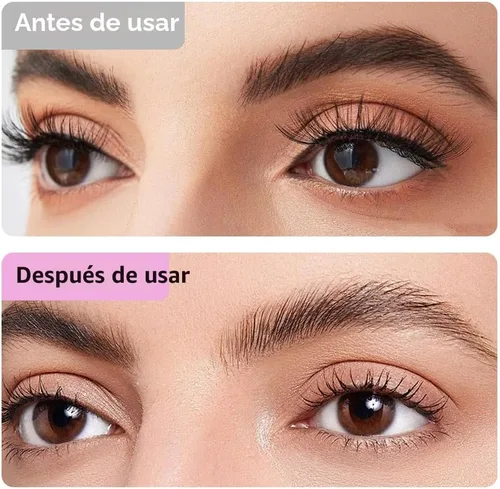 Miniatura 6 de Tijeras recortadoras de cejas, tijeras profesionales para cejas 2 en 1 con peine, cortador de cejas de acero inoxidable de precisión, herramienta