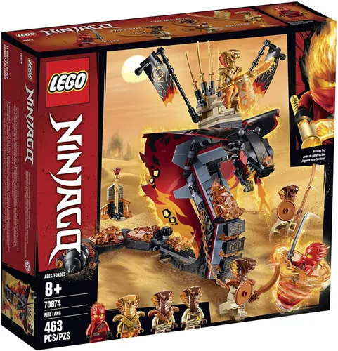 LEGO NINJAGO Colmillo de Fuego 70674 - Juego de construcción de juguetes de acción de serpiente con lanzadardos y personajes de minifiguras ninja,