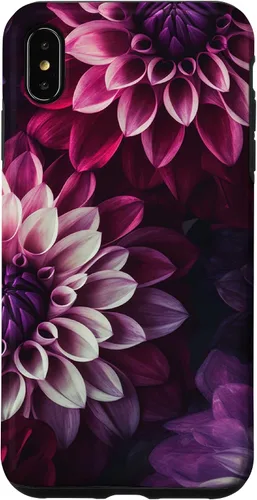 Miniatura 10 de iPhone 11 Dahlia Flower Floral Nature Garden Funda con diseño granate rosa y morado