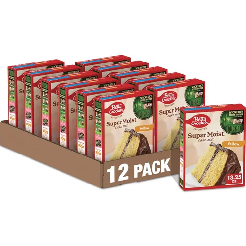 Miniatura 13 de Betty Crocker Favorites Mezcla de pastel de vainilla súper húmeda, 13.25 onzas (paquete de 12)