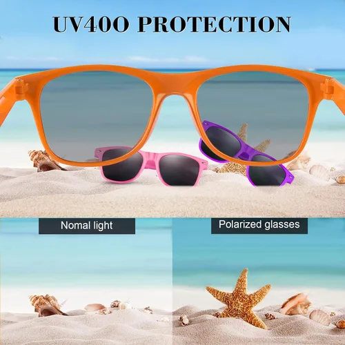 Miniatura 22 de FEPITO Paquete de 24 lentes de sol de fiesta a granel para regalos de fiesta de cumpleaños, rellenos de bolsas de golosinas para playa, piscina