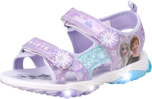 Miniatura 2 de Disney Sandalias para niñas, Frozen o Minnie Mouse con doble correa iluminada (niñaniña)