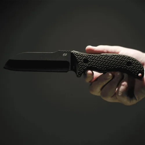 Miniatura 5 de Schrade Delta Class Bedrock Sheepsfoot Fixed Blade with 10.4in Stainless Steel Blade, TPE Handle for Outdoor Survival, Camping, Bushcraft