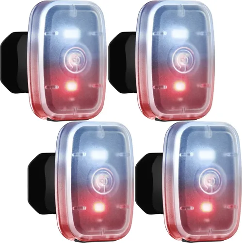 Miniatura 9 de Mudder Luces de Correr para Corredores Lámparas LED de Seguridad Recargables USB con Clip Estroboscópico Lámparas Traseras de Bicicleta con 5 Modos