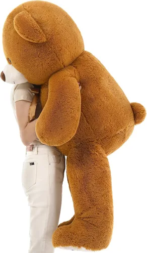 Miniatura 7 de MaoGoLan Oso de peluche gigante de 4 pies de crema, oso de peluche grande de 47 pulgadas, peluche suave para niños, decoraciones para Baby Shower