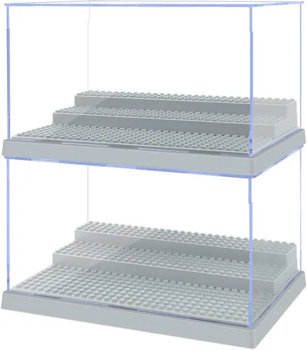 Miniatura 10 de Cajas de exhibición Pokiiulk para minifiguras, 4 cajas de exhibición para minifiguras, encajan para figuras de bloques, cajas para minifiguras con 3