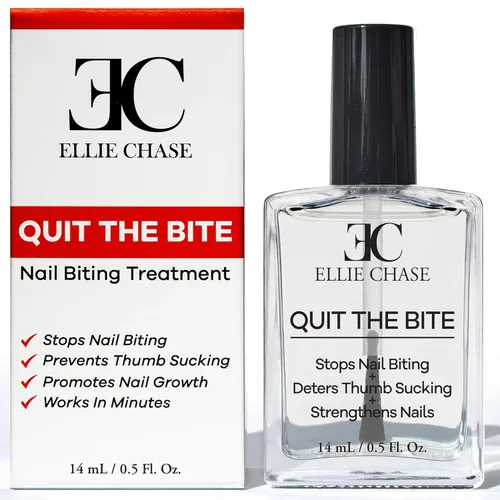 Ellie Chase Detener el tratamiento disuasorio de uñas sabor extra amargo 0.5 onzas | Deja de poner los dedos en la boca | Seguro para adultos y