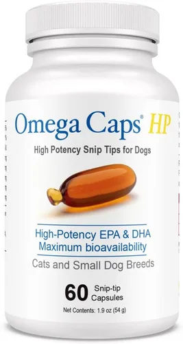 Miniatura 14 de Omega Caps ES Extra Strength para perros grandes y gigantes Omega-3 y Omega-6 Suplemento antioxidante de ácidos grasos formulado por veterinarios