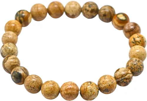 Miniatura 901 de Amazing Gemstone Pulsera de cristal para mujeres y hombres, pulsera de cristal curativo de protección, pulsera elástica con cuentas de piedras