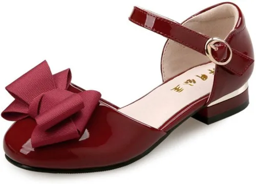 Flyrioc Sandalias de tacón para niña pequeña, zapatos de vestir de ballet (niño pequeñoniño grande)