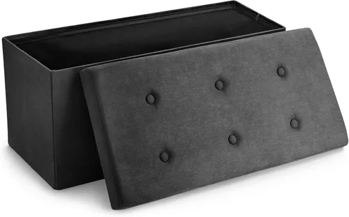 Miniatura 9 de Sorbus – Banco otomano plegable, De Almacenamiento Con Tapa – perfecto para juguetes y zapatos, Otomano, asiento, reposapiés, color contemporáneo