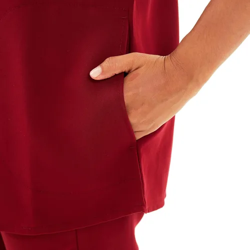 Miniatura 4 de Uniforms World Avant - Conjunto de ropa quirúrgica para mujer, camiseta de ajuste clásico y pantalones ajustados, cintura de yoga, 7 bolsillos