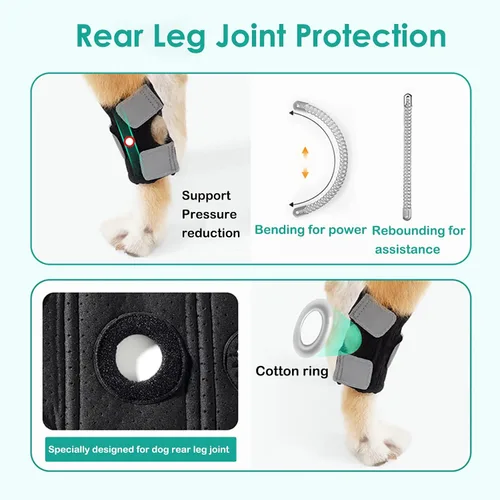 Miniatura 3 de Soporte de pierna de perro para tobillo trasero, soporte de acl para perro para soporte carpiano, manga de pierna de perro para soporte carpiano