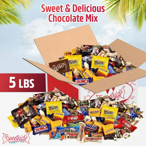 Miniatura 2 de Paquete variado de caramelos de chocolate – 5 libras a granel, mezcla de chocolate a granel surtida, surtido de dulces de oficina para fiestas