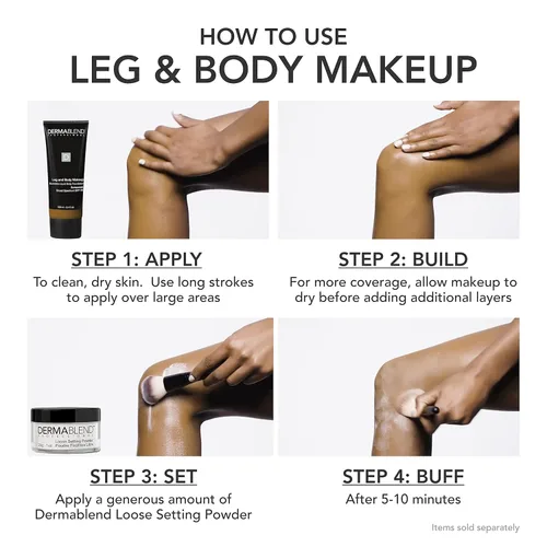 Miniatura 5 de Dermablend Leg and Body Makeup Foundation with SPF 25 90N Medium Natural