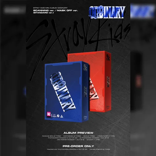 Miniatura 2 de STRAY KIDS - Mini álbum ODDINARY MASK OFF Ver. Caja del paquete + Photobook R + papel de letras + tarjetas de fotos + tarjeta de identificación +