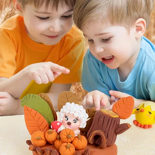 Miniatura 3 de Cutedeer Arcilla de modelado de secado al aire – 12 colores, arcilla de moldeo de espuma suave de 2.6 libras, creativo para niños y adultos