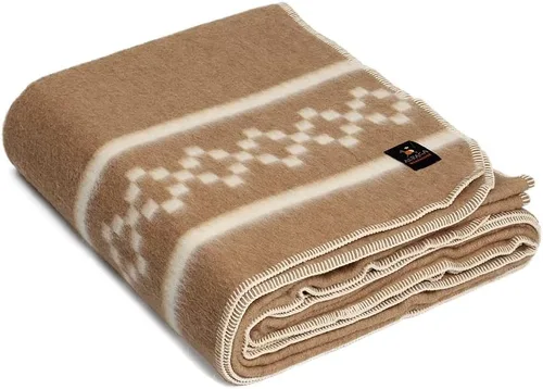 Miniatura 35 de Manta gruesa de lana de alpaca para acampar al aire libre o uso en interiores, diseño étnico, suave lana peruana de alpaca disponible en tamaño Gris