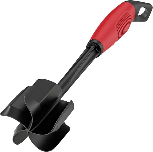 Ourokhome Picador de carne y triturador de papas, triturador de carne molida de nailon resistente al calor para hamburguesas, 5 cuchillas curvas