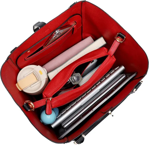 Miniatura 5 de sqlp Bolsa grande de trabajo para mujer, bolsos y bolsos de mano de diseñador para mujer, bolsos de cubo grandes, bolso cruzado de viaje para mujer