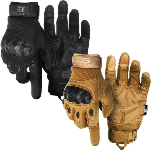 Miniatura 6 de Glove Station Guantes tácticos para hombre – Equipo de utilidad para pantalla táctil con protección dura de nudillos utilizados en motocicleta