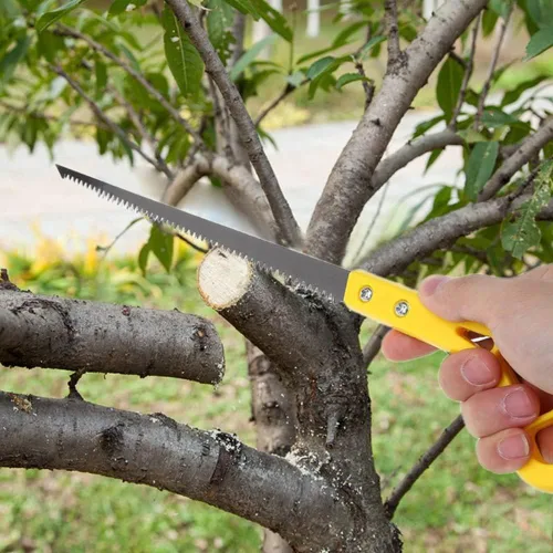 Miniatura 6 de AIIONP Sierra de mano portátil para exteriores de 9 pulgadas, 3 piezas, ideal para camping, jardinería, supervivencia, senderismo, cortar madera