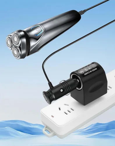 Miniatura 5 de CERRXIAN Adaptador de CA a CC Enchufe de pared a 12V 12W Convertidor de encendedor de cigarrillos 100-240V AC a DC 12 V Adaptador de encendedor