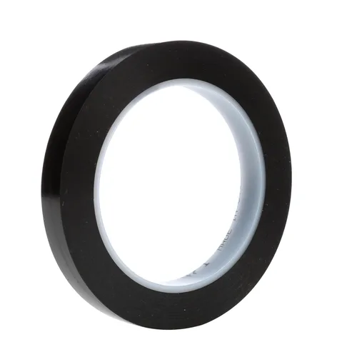 Miniatura 11 de 3M Cinta de vinilo 471, 3/4" x 36 yardas, 5.2 mil, negro (paquete de 48), cinta negra para piso, alternativa de pintura para marcado de piso