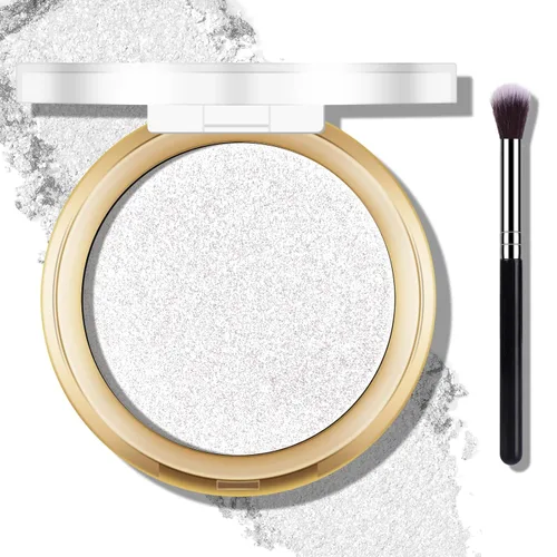 Miniatura 10 de Paleta de Polvo de Iluminador Rosa Horneado, Paleta de Polvo de Iluminador de Maquillaje Acabado Sutil y Brillante Iluminadores Faciales