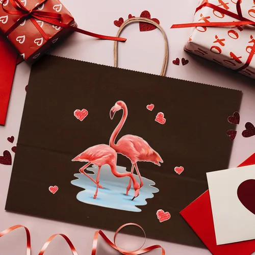 Miniatura 6 de Eupako Bolsas de papel negras de 16 x 6 x 12 pulgadas, juego de 50, bolsas de regalo, bodas, cumpleaños, vacaciones, fiestas, baby showers, Navidad