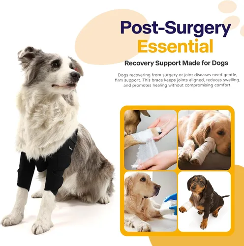 Miniatura 3 de Codera de perro para codo y hombro de mascotas para artritis de codo, displasia, callos de codo, codo para pierna delantera, protector de codo