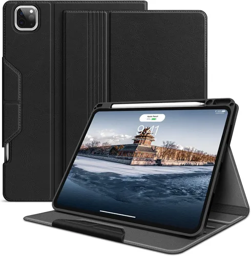 Miniatura 10 de H HOLIMET Funda para iPad Pro de 11 pulgadas 2022 4ª/3ª/2ª/1ª Generación 2021/2020/2018 con soporte para lápiz, cuero PU protector con bolsillo