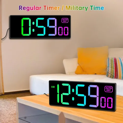 Miniatura 6 de Soobest - Reloj de pared digital con temporizador de cuenta regresiva remoto, temporizador eléctrico de segundos para gimnasio, sala de estar