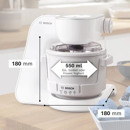 Miniatura 2 de BOSCH MUZ5EB2 Accesorio para Helado, 0.5 litros, Blanco