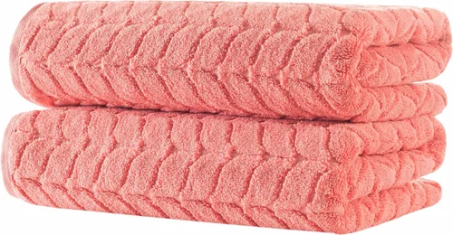 Miniatura 46 de BAGNO MILANO Toallas de baño de algodón turco, toallas de mano, juego de toallas de lujo de felpa suave de la colección jacquard