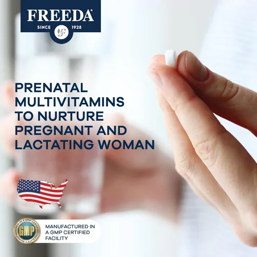 Miniatura 7 de FREEDA Mini vitamina prenatal – Kosher Prenatals – Pequeñas tabletas fáciles de tragar – Vitaminas prenatales con hierro, ácido fólico
