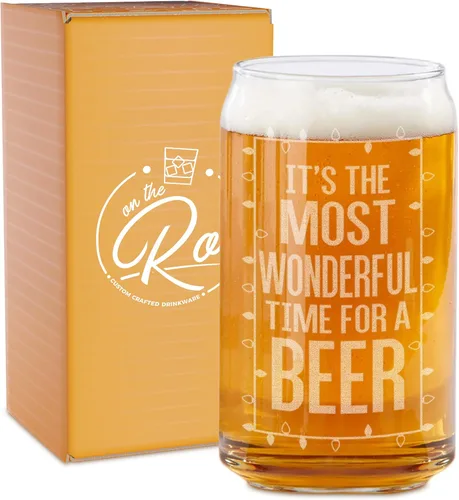 Vaso de cerveza: es el momento más maravilloso para un regalo de Navidad con cerveza para hombres y mujeres