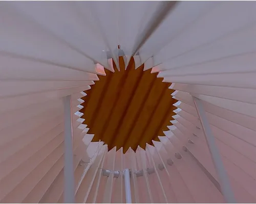 Miniatura 3 de Lámpara de escritorio china retro plisada luz de escritorio decoración de sala de estar, lámpara de mesita de noche, utilizada para sala de estudio
