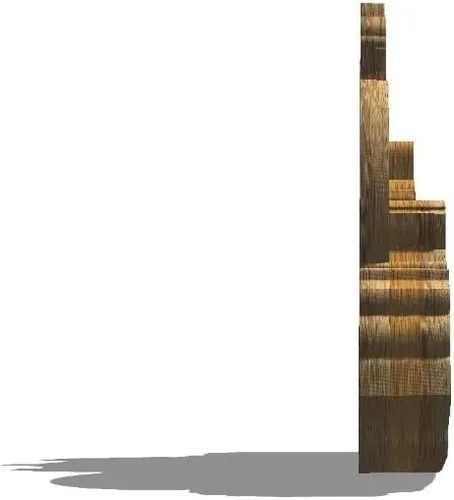 Miniatura 2 de Imán de madera para nevera de Sao Paulo de Estados Unidos, 3D, monumentos de viaje, coleccionables, recuerdos, decoración hecha a mano2
