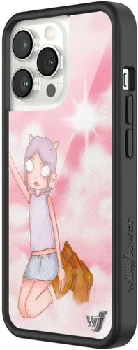 Miniatura 2 de Fundas Wildflower - Compatibles con Apple iPhone 13 Pro Protector de goma negro, certificado de prueba de caída de 4 pies, propiedad de mujeres