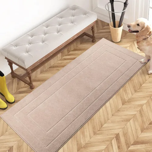 Miniatura 26 de PURRUGS Tapete para puerta que atrapa la suciedad, 20 x 31.5 pulgadas, antideslizante, lavable a máquina, tapete de entrada para perro, tapete
