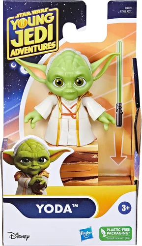 Miniatura 2 de Star Wars: Young Jedi Adventures Yoda Figura de acción, juguetes de 3 pulgadas de alto, juguetes preescolares para niños y niñas de 3 años