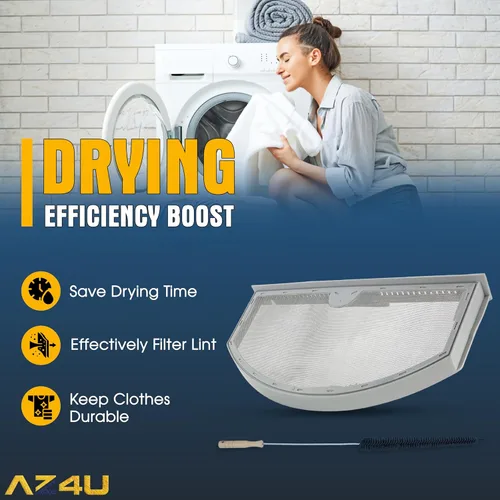 Miniatura 7 de AZ4U Filtro de pelusa de repuesto para General Electric (GE) HotPoint WEO3X23881 GTD42EASJ2WW GTX22EASK0WW GTD42GASJ0WW HTX21EASK0WW GTD45EASJ0WS
