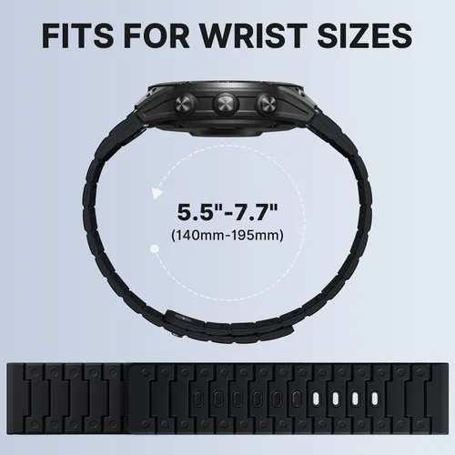 Miniatura 4 de Bandletic Magnético Compatible con Garmin Instinct 2 Correa de Reloj - Correa de Silicona de Ajuste Rápido de 22mm para Fenix 8 E 47mm/7 6 Pro/5